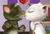 لعبة تقبيل القط توم