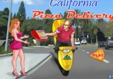 لعبة توصيل البيتزا إلى كاليفورنيا