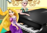 لعبة إلسا ورابونزيل مسابقة البيانو